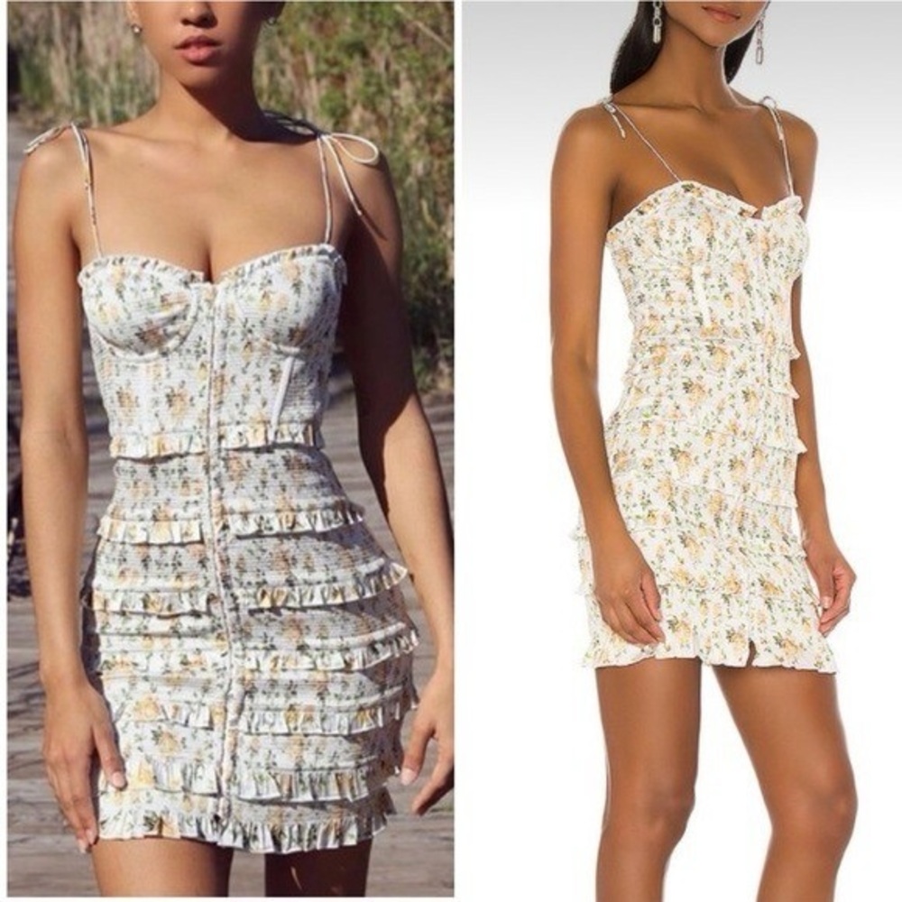 V. Chapman X REVOLVE Drew Mini
Dress Smocked tiered floral 0 XS